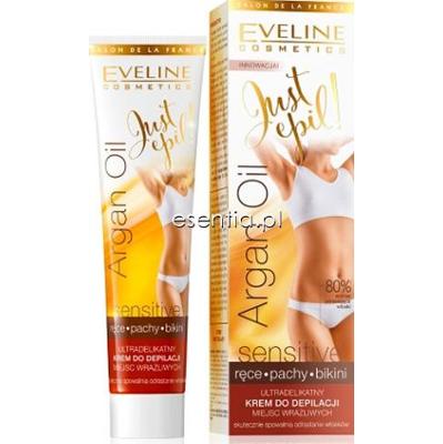 Eveline  Just Epil Argan Oil Ultradelikatny krem do depilacji miejsc wrażliwych 