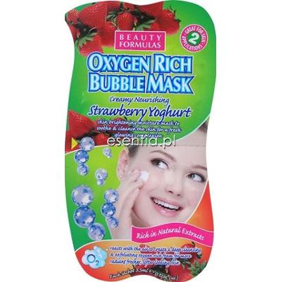 Beauty Formulas  Truskawkowa rozświetlająca maseczka bąbelkowa 2x3,5 ml