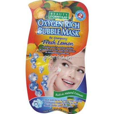 Beauty Formulas  Cytrynowa odżywcza maseczka bąbelkowa 2x3,5 ml