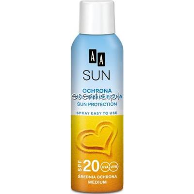 AA Cosmetics  AA SUN Ochrona przeciwsłoneczna SPF20 spray 150 ml
