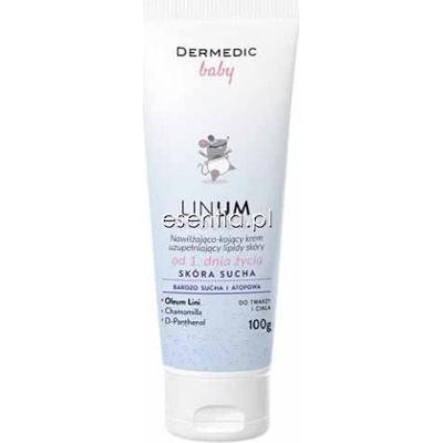 Dermedic  Linum Emolient Baby Nawilżająco - kojący krem uzupełniający lipidy 100 g