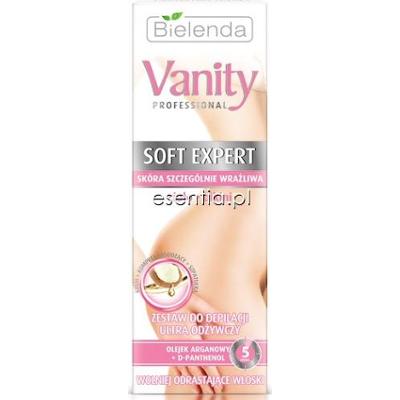 Bielenda  Vanity Soft Expert Zestaw do depilacji ultra odżywczy - ciało, bikini 100 ml + 2x5 g kompres