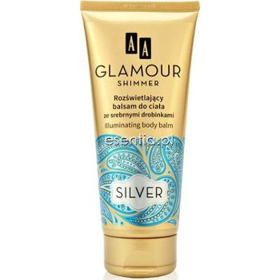 AA Cosmetics  AA Glamour Shimmer Rozświetlający balsam do ciała ze srebrnymi drobinkami SILVER 200 ml