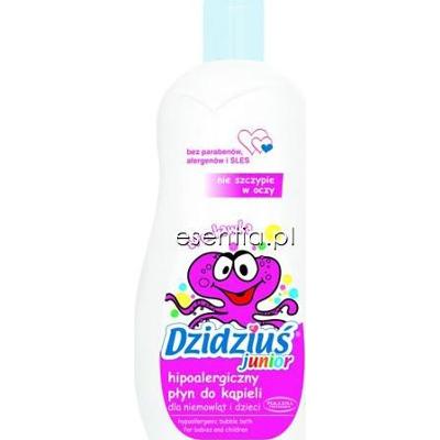 Dzidziuś Junior Hipoalergiczny płyn do kąpieli dla niemowląt i dzieci – truskawka 500 ml