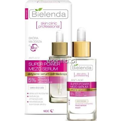Bielenda Skin Clinic Professional Super Power Mezo Serum Aktywne serum odmładzajace na noc 