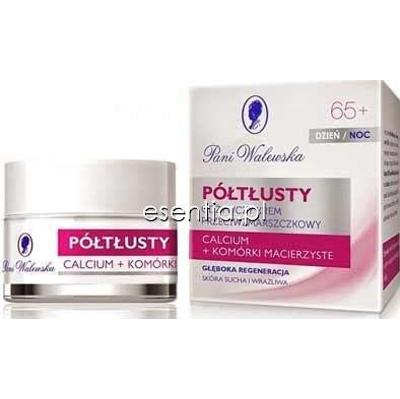 Pani Walewska  Półtłusty odżywczy krem przeciwzmarszczkowy, calcium + komórki macierzyste, dzień/noc 65+ 50 ml