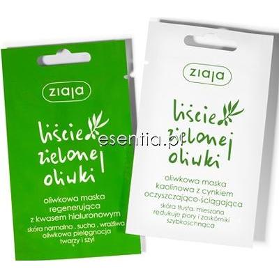Ziaja  liście zielonej oliwki - Oliwkowa maska kaolinowa z cynkiem oczyszczająco - ściągająca 
