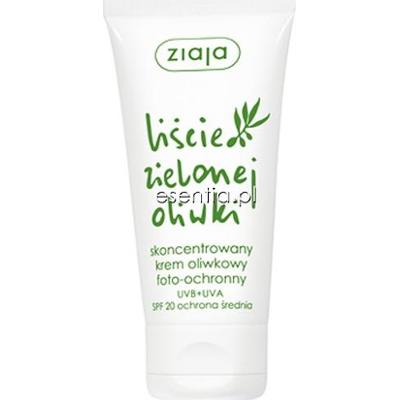 Ziaja  liście zielonej oliwki - Skoncentrowany krem oliwkowy foto-ochronny SPF20 