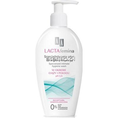 AA Cosmetics  LACTAfemina Specjalistyczny płyn do higieny intymnej w okresie ciąży i połogu 300 ml
