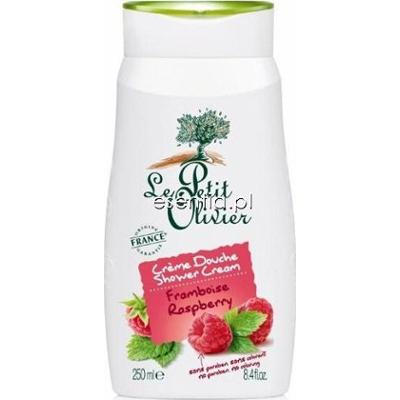 Le Petit Olivier  Kremowy delikatny żel pod prysznic Malina 250 ml