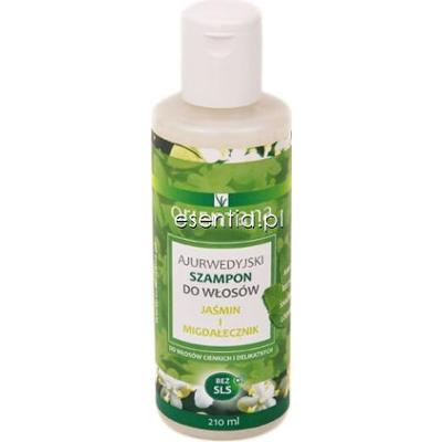 Orientana  Ajurwedyjski szampon do włosów Jaśmin i Migdałecznik 210 ml