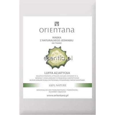 Orientana  Maska z naturalnego jedwabiu na twarz Luffa azjatycka 