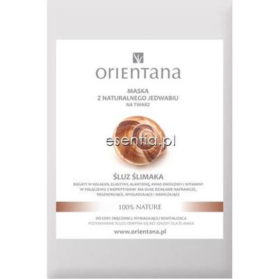 Orientana  Maska z naturalnego jedwabiu na twarz Śluz ślimaka 