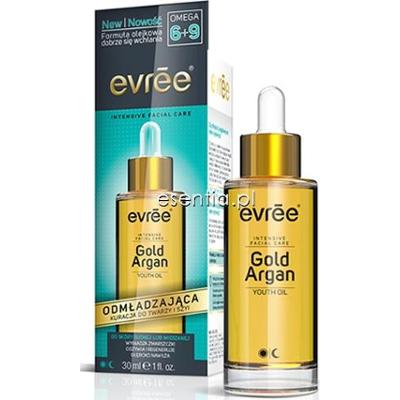 Evree  Olejek do twarzy i szyi Gold Argan 30 ml
