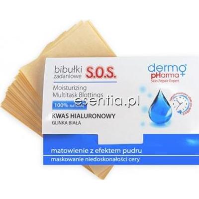 DermoPharma+  Bibułki zadaniowe SOS kwas hialuronowy 