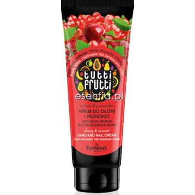 Farmona  Tutti Frutti Krem do dłoni i paznokci wiśnia i porzeczka 100 ml
