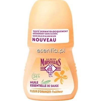 Le Petit Marseillais  Dezodorant w kulce - olejek szałwiowy i kwiat pomarańczy 