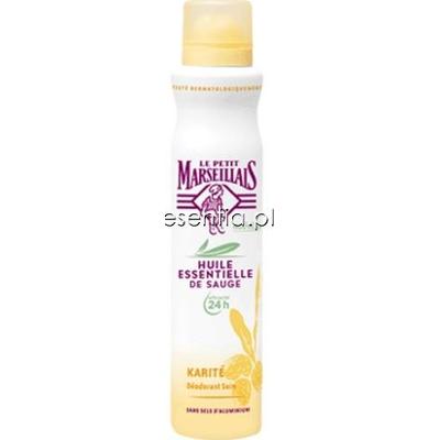 Le Petit Marseillais  Dezodorant w sprayu - olejek szałwiowy i masło shea 