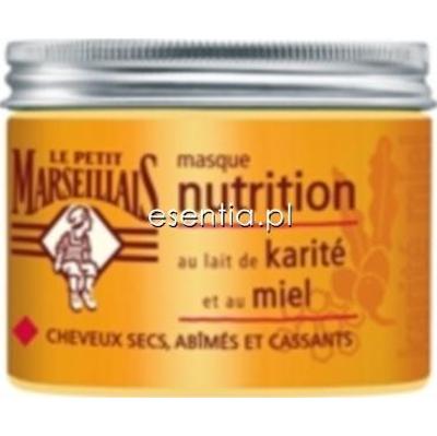 Le Petit Marseillais  Maska do włosów suchych - mleczko Karite i miód 