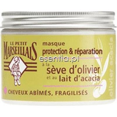 Le Petit Marseillais  Maska do włosów zniszczonych - oliwka i mleczko akacjowe 
