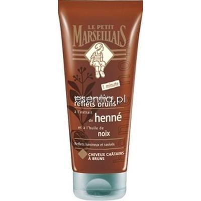 Le Petit Marseillais  Odżywka do włosów brązowych - henna i orzech włoski 