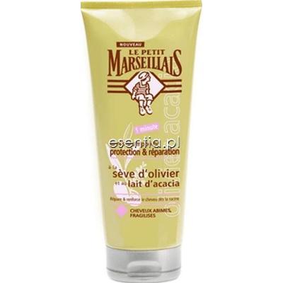 Le Petit Marseillais  Odżywka do włosów zniszczonych - oliwka i mleczko akacjowe 