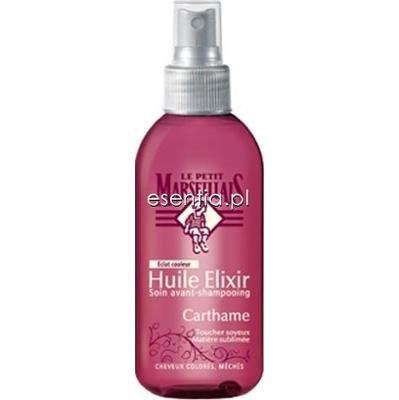 Le Petit Marseillais  Olejek eliksir do włosów farbowanych - olejek szafranowy i borówka 
