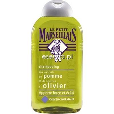 Le Petit Marseillais  Szampon do włosów normalnych - jabłko i liście oliwne 