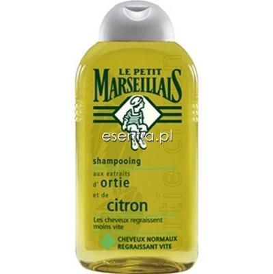 Le Petit Marseillais  Szampon do włosów normalnych szybko przetłuszczających się - cytryna i pokrzywa 
