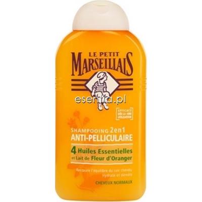 Le Petit Marseillais  Szampon przeciwłupieżowy 2w1 do włosów normalnych - kwiat pomarańczy 