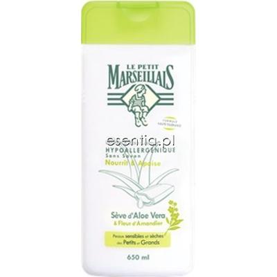 Le Petit Marseillais  Żel pod prysznic i do kąpieli - aloes i kwiat migdałowca 650ml