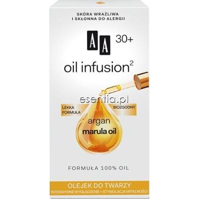 AA Cosmetics  Oil Infusion Olejek do twarzy intensywne wygładzenie + witalność 30+ 15 ml