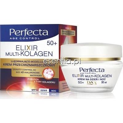 Perfecta  Elixir Multi-Kolagen Krem przeciwzmarszczkowy ujędrniająco-modelujący na dzień i noc 50+ 50 ml