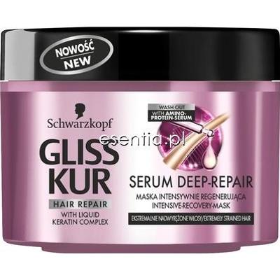 Gliss Kur  Serum Deep-Repair Maska intensywnie regenerująca 200 ml