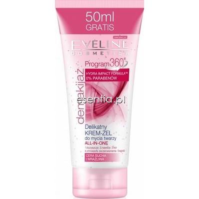 Eveline  Program 360 stopni Delikatny krem-żel do mycia twarzy All-in-one 200 ml