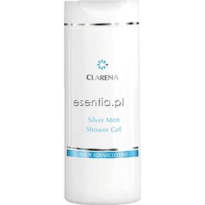 Clarena Body Advanced Line Silver Men Shower Gel - Łagodzący żel pod prysznic dla mężczyzn 300 ml