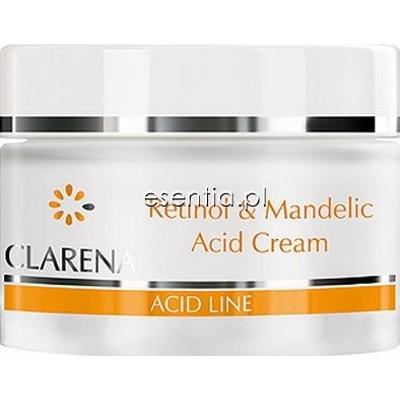 Clarena Acid Line Retinol & Mandelic Acid Cream - Krem przeciwzmarszczkowy z kwasem migdałowym i retinolem 50 ml