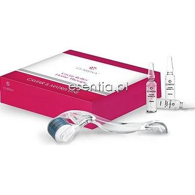Clarena Caviar & Matrix Line Caviar Roller Home Therapy - Domowa terapia mikroigłowa z kawiorem 5 x 3 ml + roller