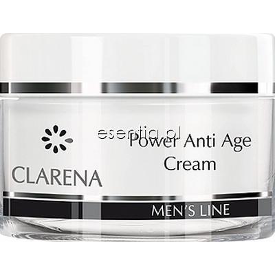 Clarena Men's Line Power Anti Age Cream - Krem przeciwzmarszczkowy dla mężczyzn 50 ml