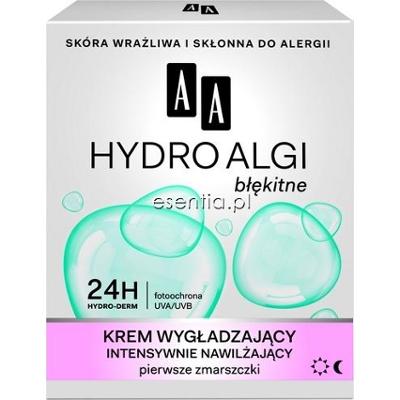 AA Cosmetics  Hydro Algi błękitne Krem wygładzający intensywnie nawilżający - pierwsze zmarszczki 50 ml