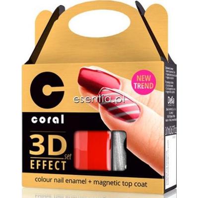 Delia  Lakier do paznokci Coral 3D Effect Set 