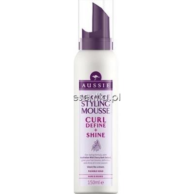 Aussie  Miracle Styling Mousse Curl Define + Shine Pianka do włosów 150 ml