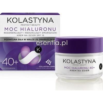 Kolastyna  Moc Hialuronu 40+ Regenerujący i redukujący zmarszczki krem na dzień SPF15 50 ml