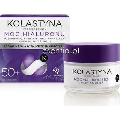Kolastyna  Moc Hialuronu 50+ Ujędrniający i redukujący zmarszczki krem na dzień SPF15 50 ml