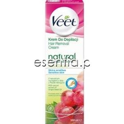 Veet  Natural Inspirations krem do depilacji - skóra wrażliwa, depilacja nóg i ciała 