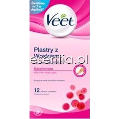 Veet  Plastry z woskiem Wax Strips do skóry normalnej 