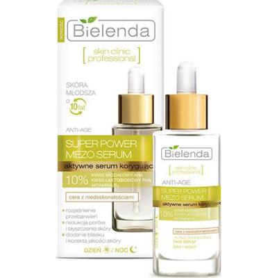 Bielenda Skin Clinic Professional Super Power Mezo Aktywne serum rozjaśniające anti-age dzień/ noc 