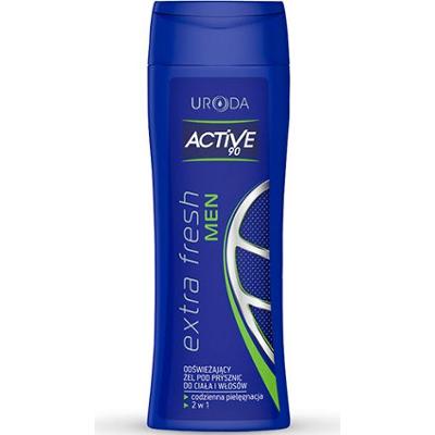 Uroda  Active 90 Extra Fresh Men Odświeżający żel pod prysznic do ciała i włosów 250 ml