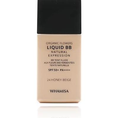 WHAMISA Krem BB Organic Flowers Liquid BB Natural Expression SPF 50+ PA++++ 24 Honey Beige 30ml