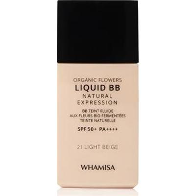 WHAMISA Krem BB Organic Flowers Liquid BB Natural Expression SPF 50+ PA++++ 21 Light Beige 30ml